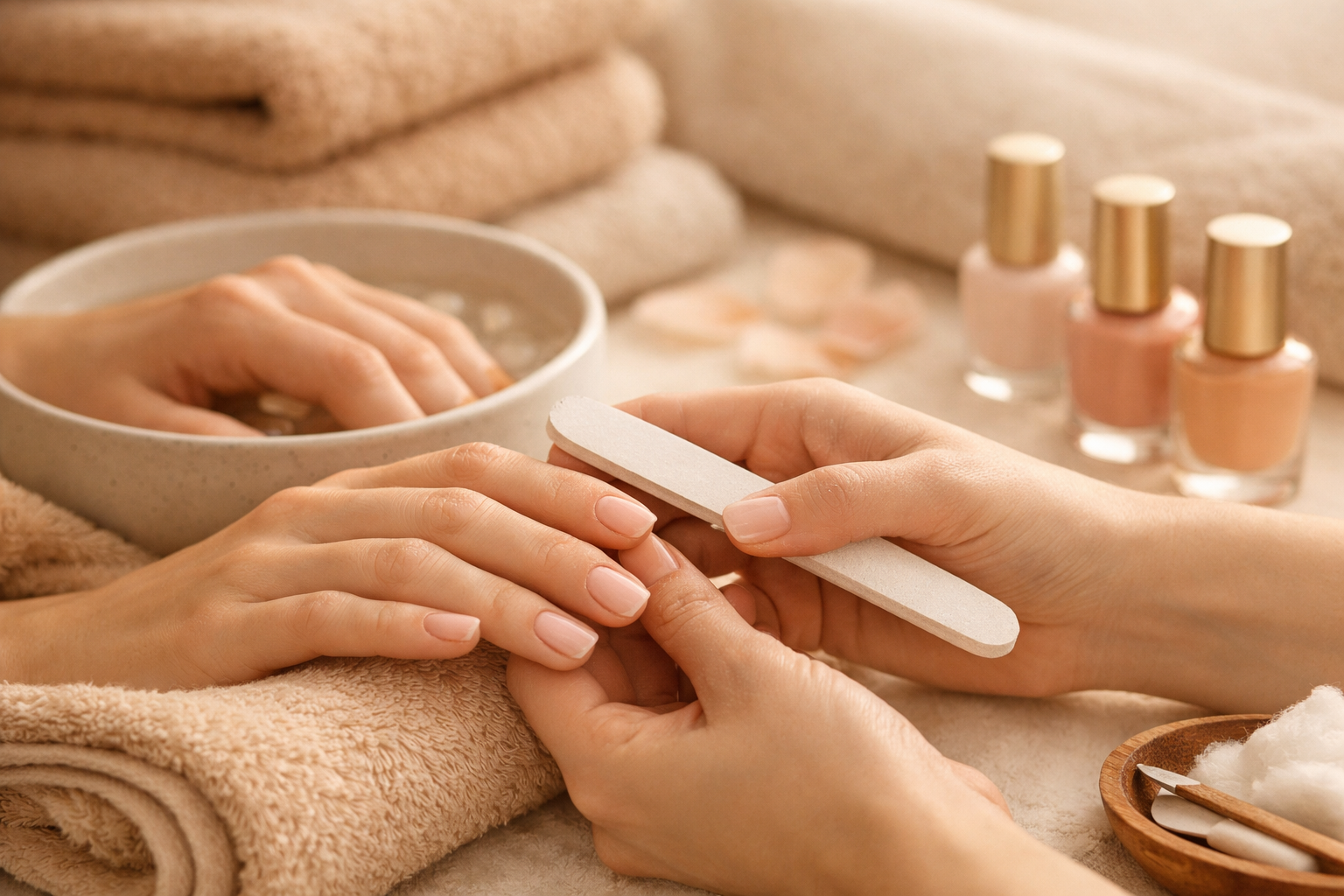 Detayli manikur ve pedikur hizmeti